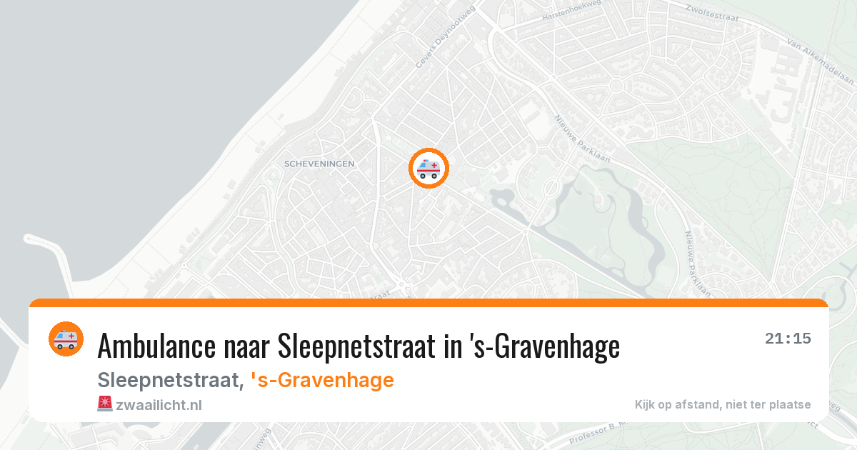 Ambulance naar Sleepnetstraat in 's-Gravenhage — 8 mei 2026