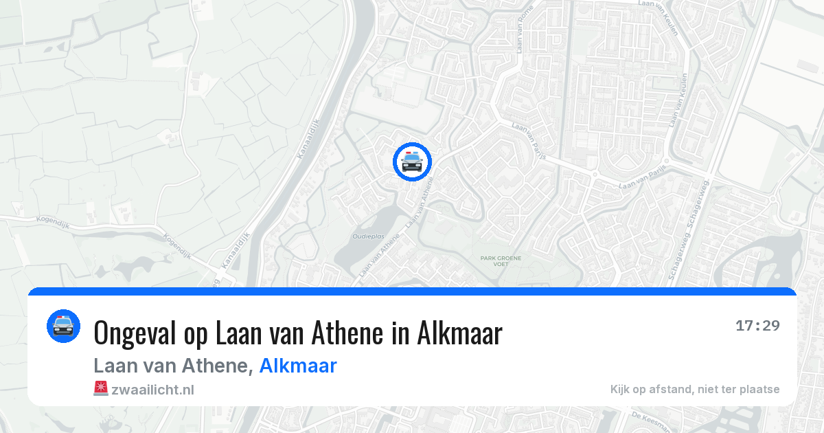 Ongeval op Laan van Athene in Alkmaar — 11 aug 2026