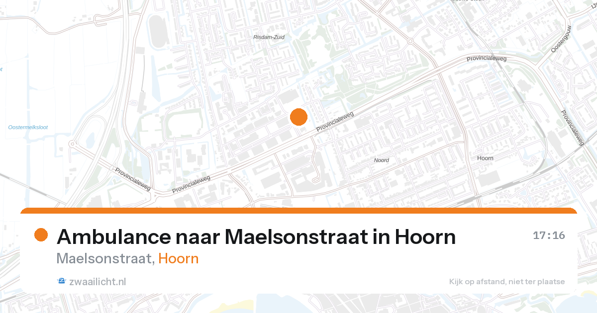 Ambulance naar Maelsonstraat in Hoorn — 27 aug 2026