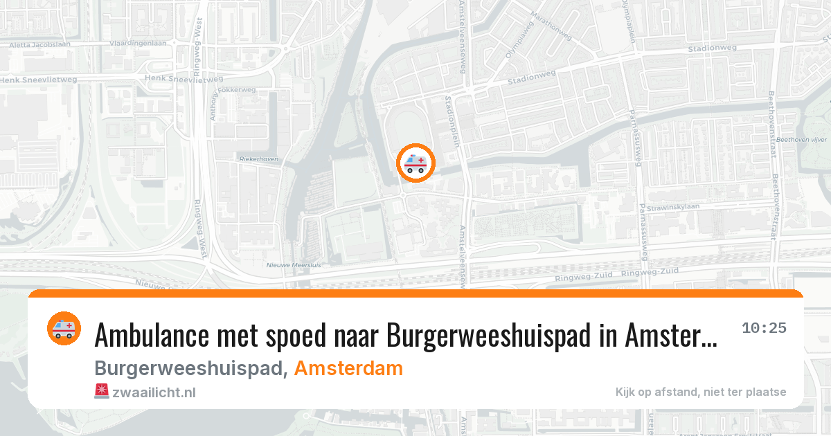 Ambulance met spoed naar Burgerweeshuispad in Amsterdam — 3 mei 2026