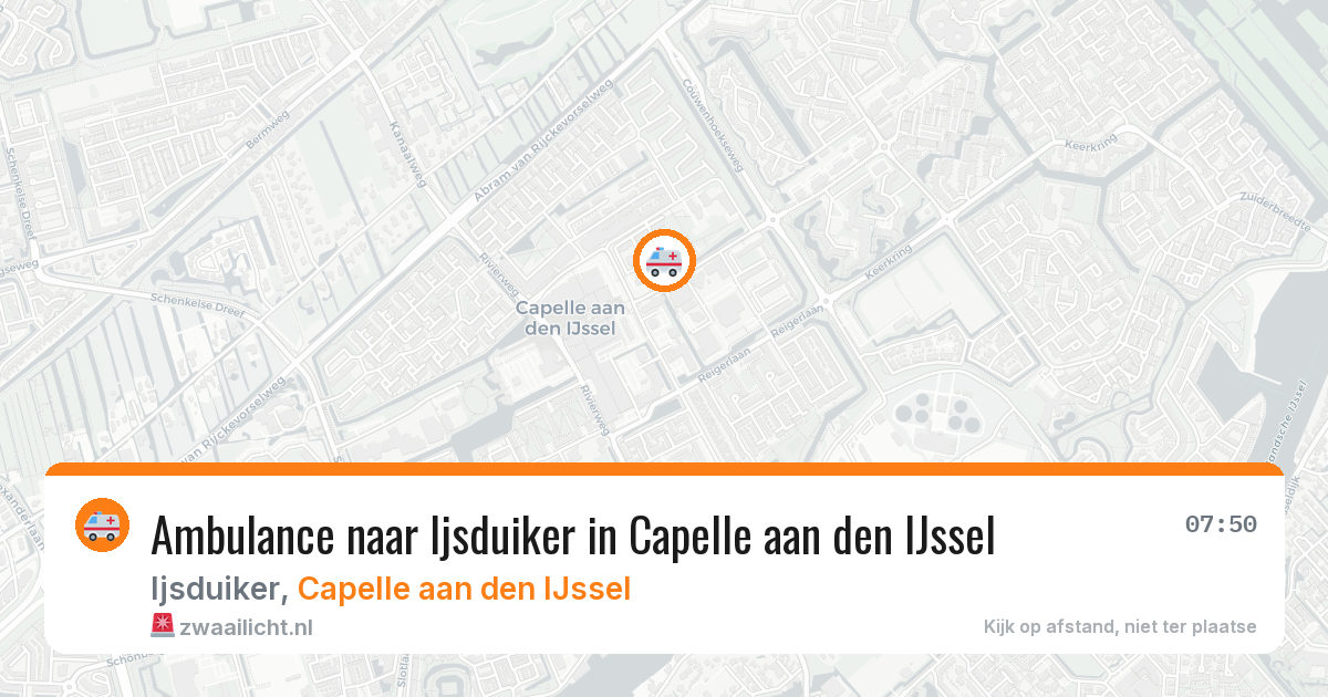 Ambulance naar Ijsduiker in Capelle aan den IJssel — 2 jul 2026