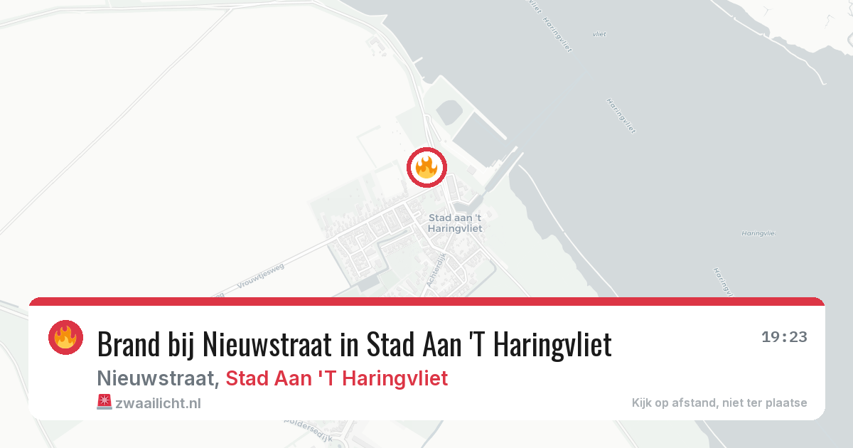 Brand bij Nieuwstraat in Stad Aan 'T Haringvliet — 23 feb 2026