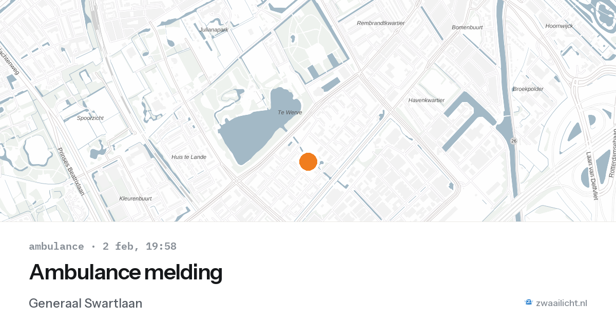 Ambulance melding — 2 feb 2026