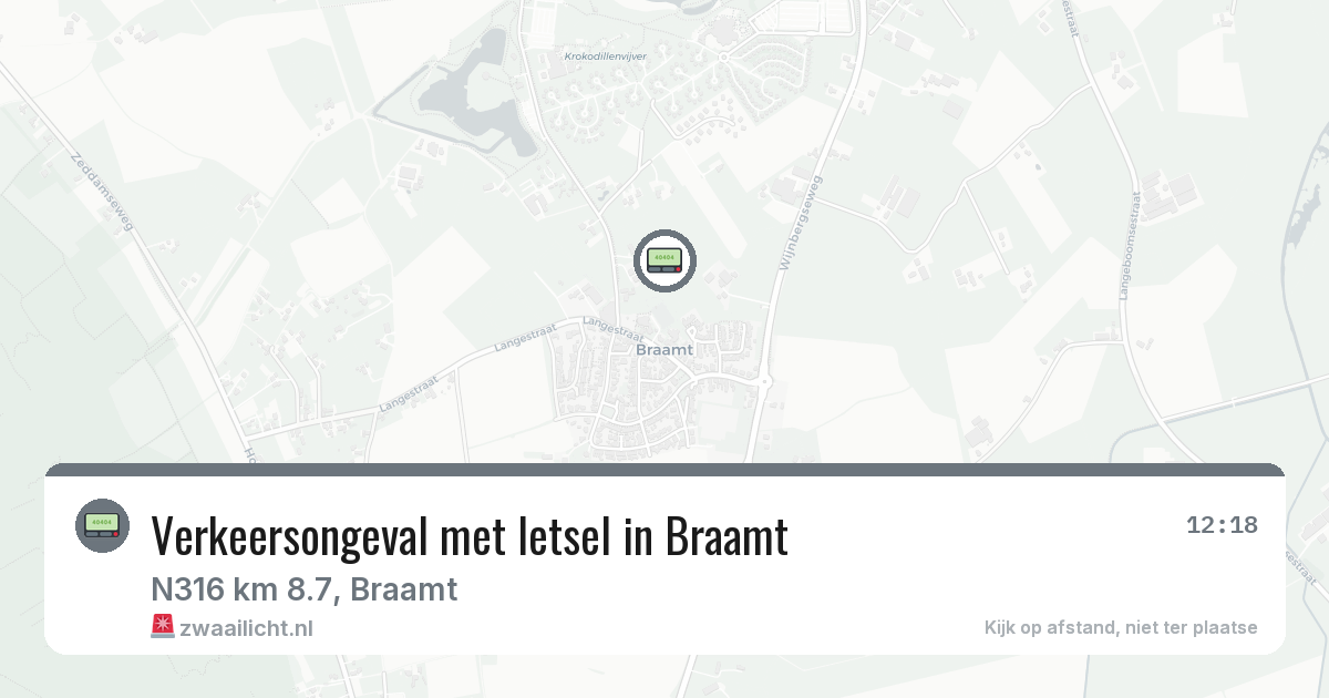 Verkeersongeval met letsel in Braamt — 29 apr 2026
