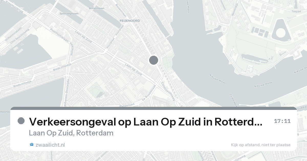 Verkeersongeval op Laan Op Zuid in Rotterdam — 7 feb 2026