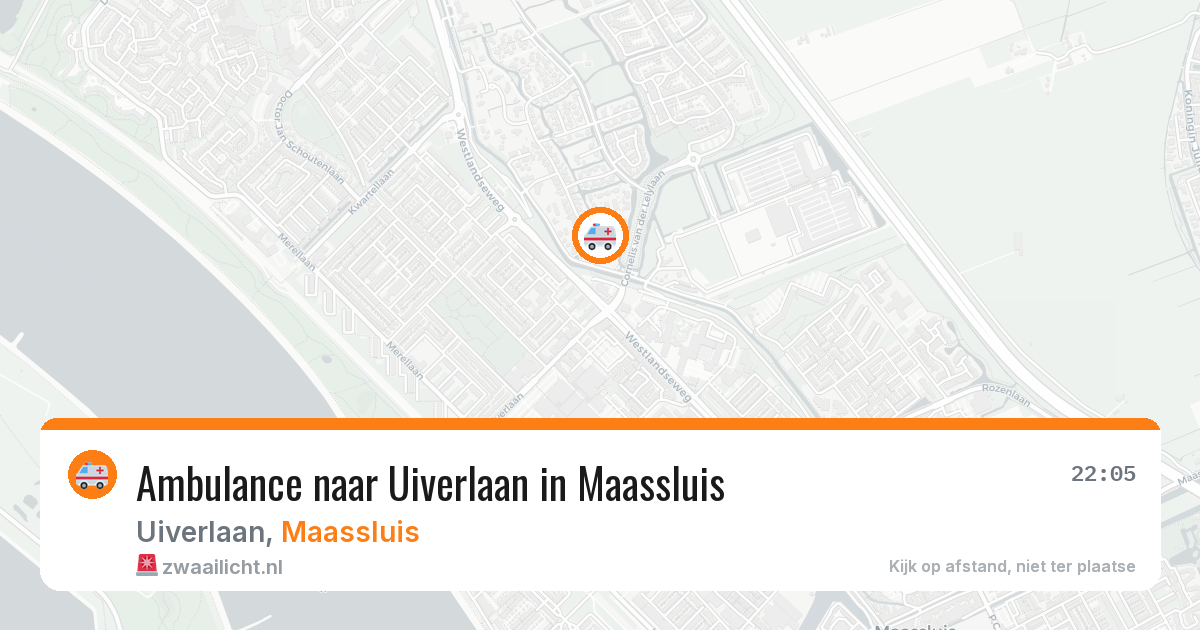 Ambulance naar Uiverlaan in Maassluis — 19 jun 2026