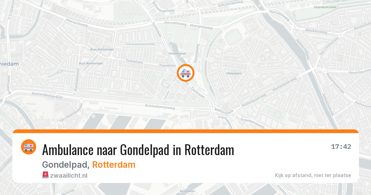 Ambulance naar Gondelpad in Rotterdam — 31 jul 2026