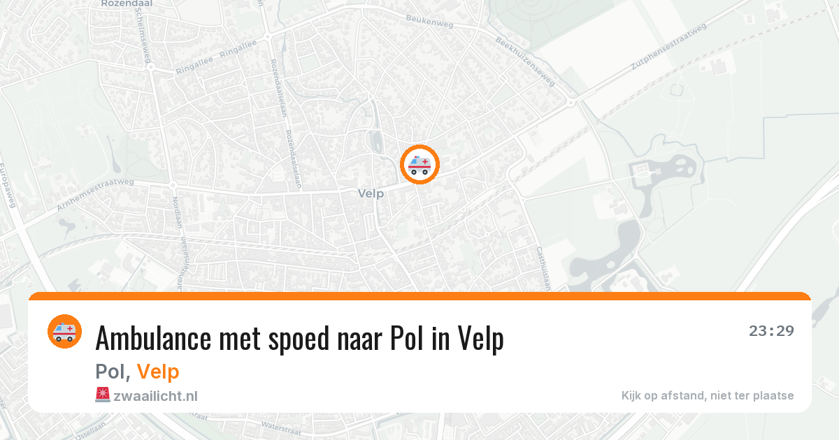 Ambulance met spoed naar Pol in Velp — 31 jul 2026