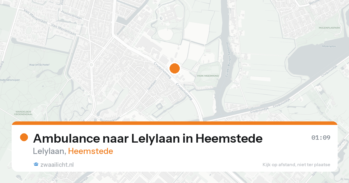 Ambulance naar Lelylaan in Heemstede — 28 mei 2026