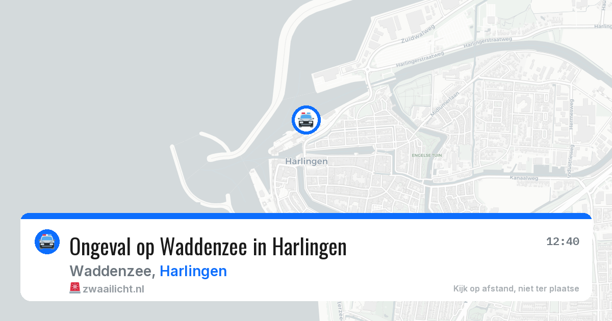 Ongeval op Waddenzee in Harlingen — 14 jun 2026
