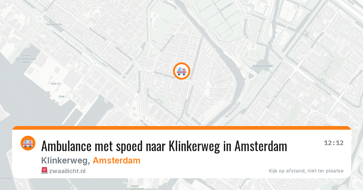Ambulance met spoed naar Klinkerweg in Amsterdam — 9 mrt 2026