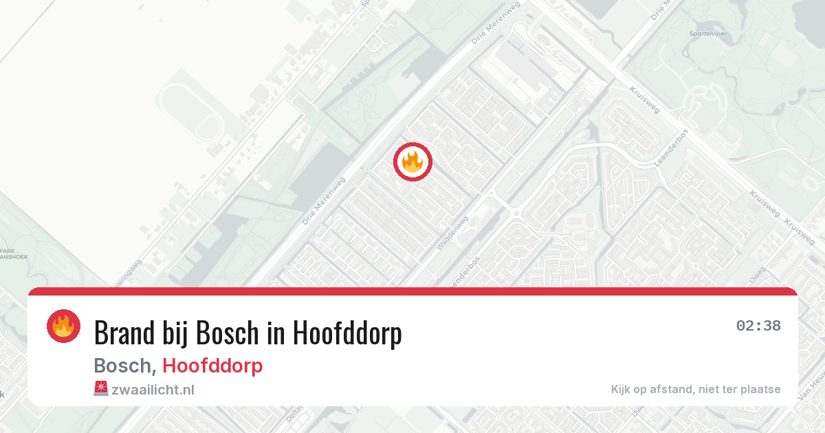 Brand bij Bosch in Hoofddorp — 31 mrt 2026