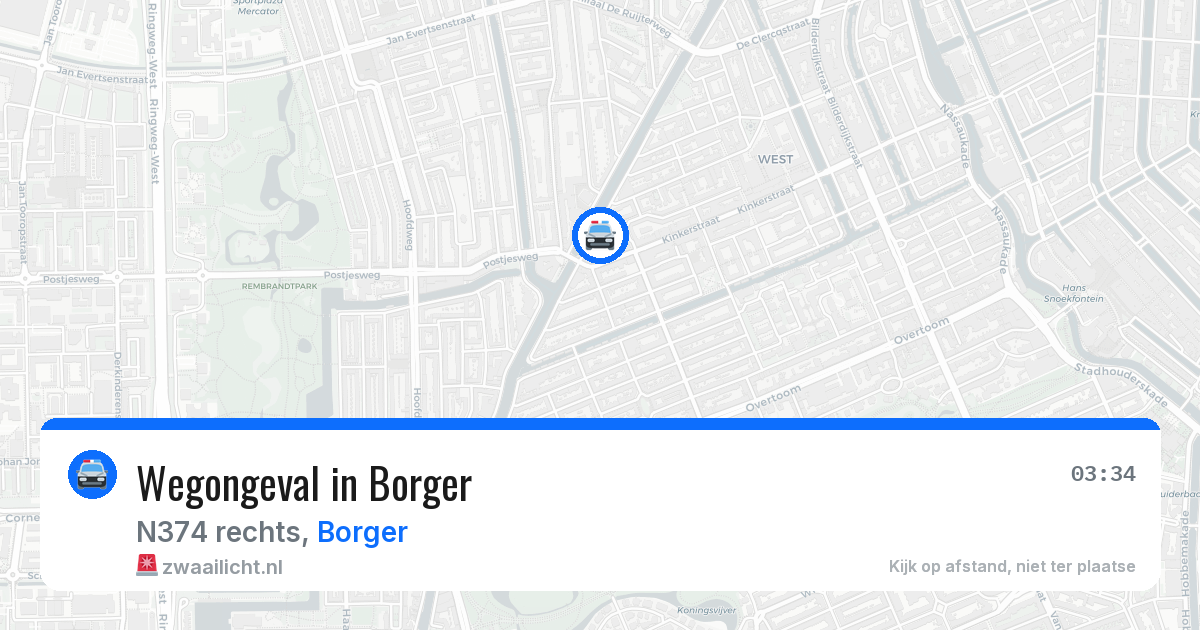 Wegongeval in Borger — 18 jan 2026