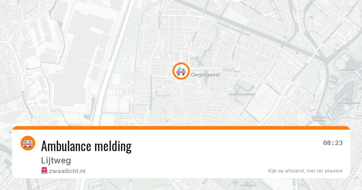 Ambulance melding — 13 jul 2026