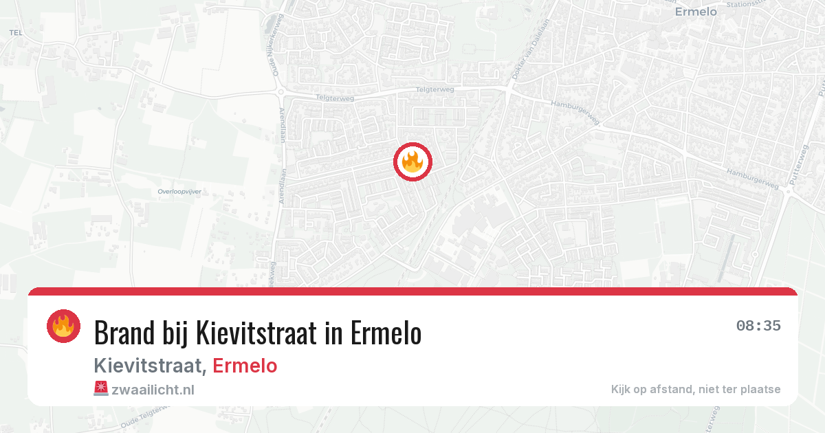 Brand bij Kievitstraat in Ermelo — 28 mei 2026