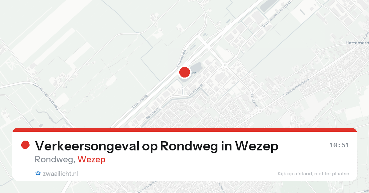 Verkeersongeval op Rondweg in Wezep — 19 aug 2026