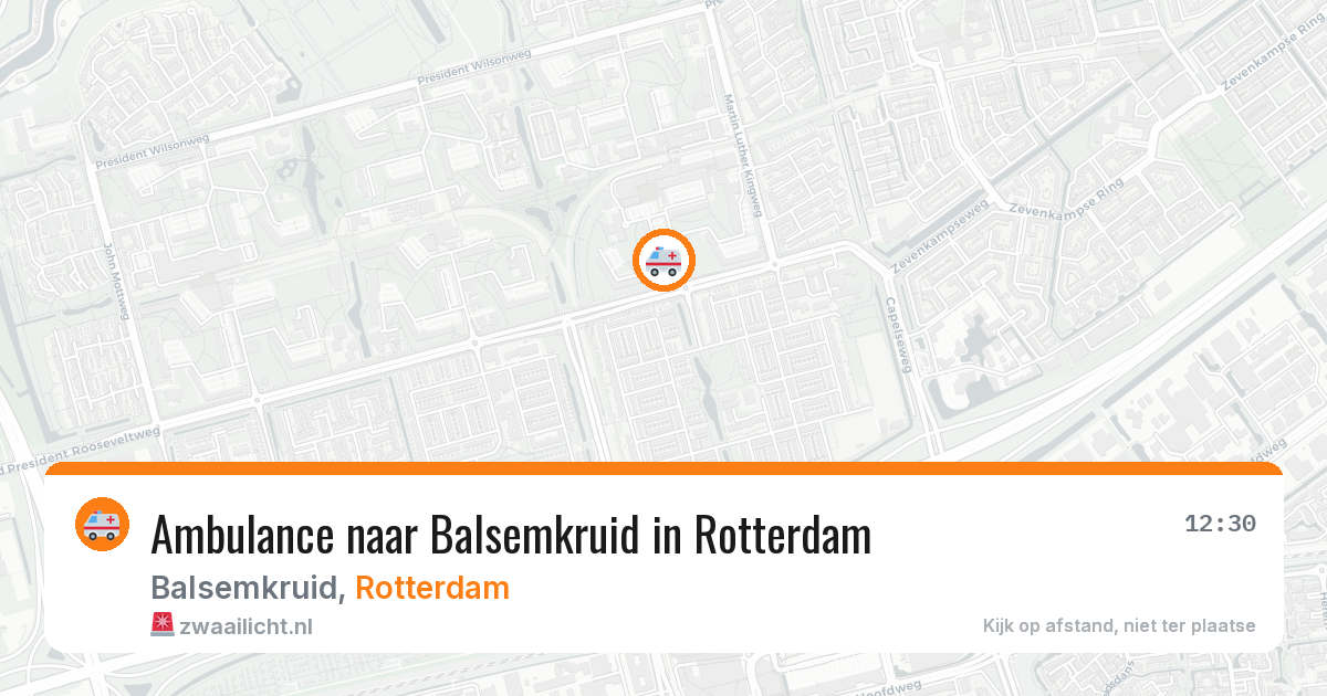 Ambulance naar Balsemkruid in Rotterdam — 5 apr 2026