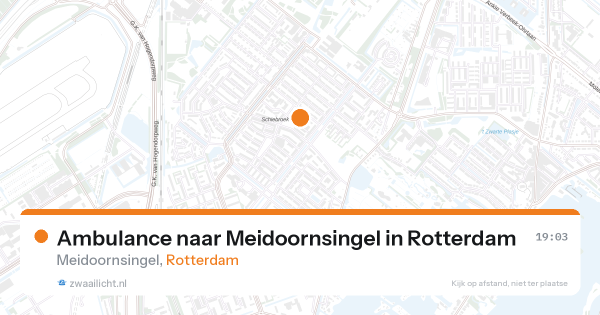 Ambulance naar Meidoornsingel in Rotterdam — 13 jun 2026