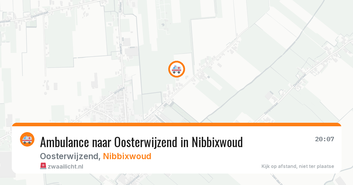 Ambulance naar Oosterwijzend in Nibbixwoud — 23 jun 2026