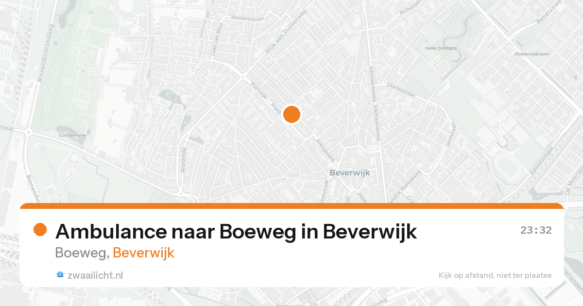 Ambulance naar Boeweg in Beverwijk — 21 aug 2026