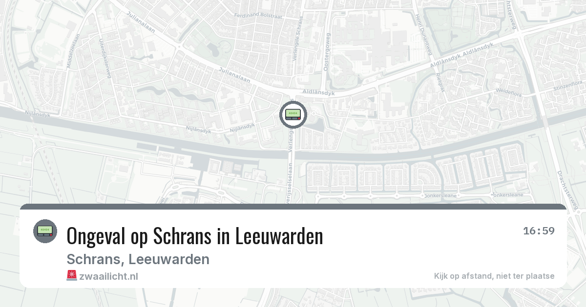 Ongeval op Schrans in Leeuwarden — 8 mrt 2026