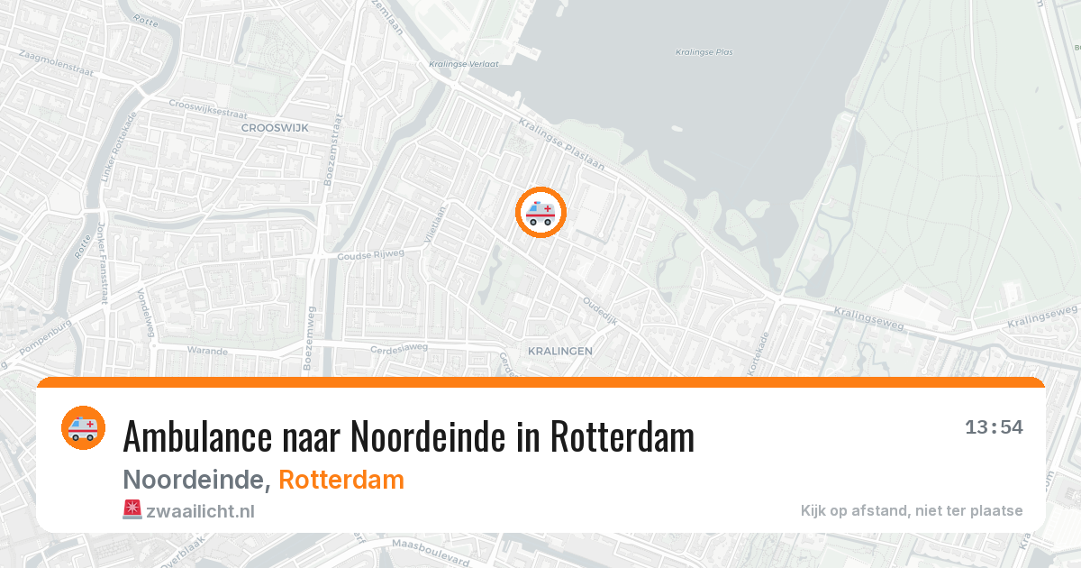 Ambulance naar Noordeinde in Rotterdam — 9 jul 2026