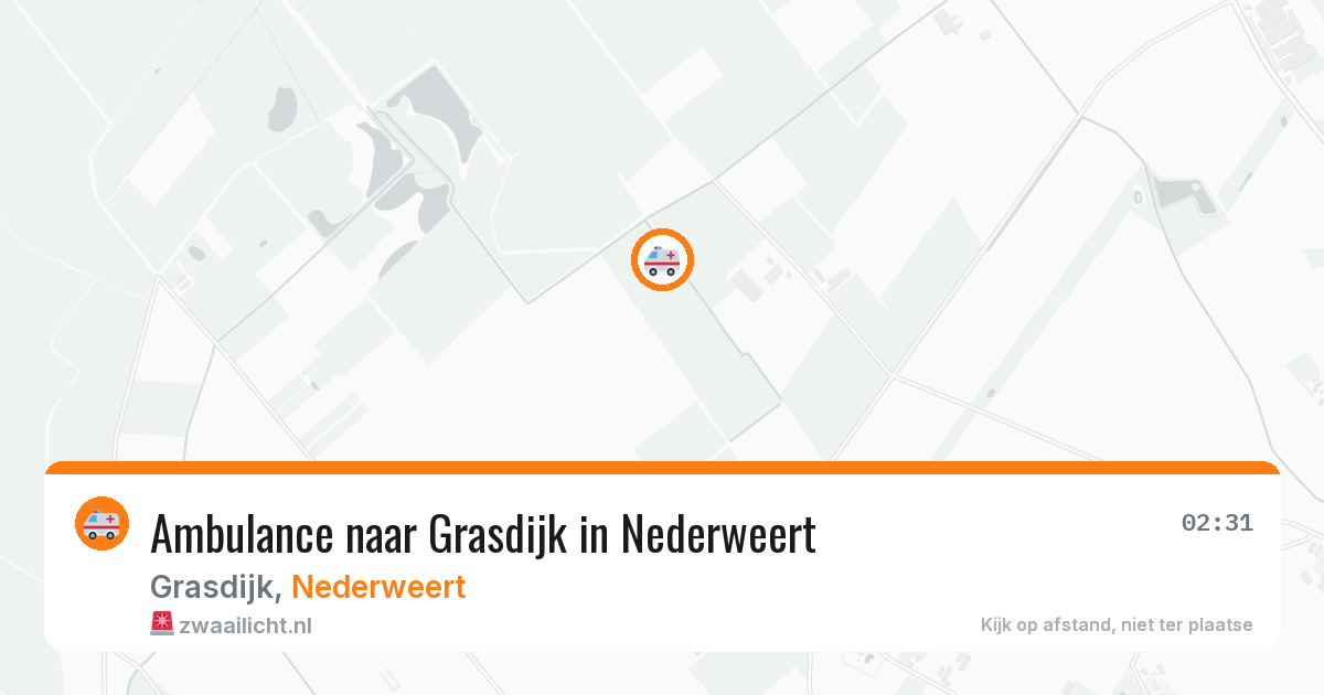 Ambulance naar Grasdijk in Nederweert — 25 jun 2026