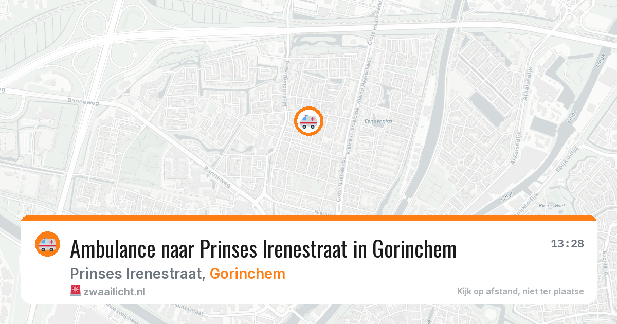 Ambulance naar Prinses Irenestraat in Gorinchem — 31 jul 2026