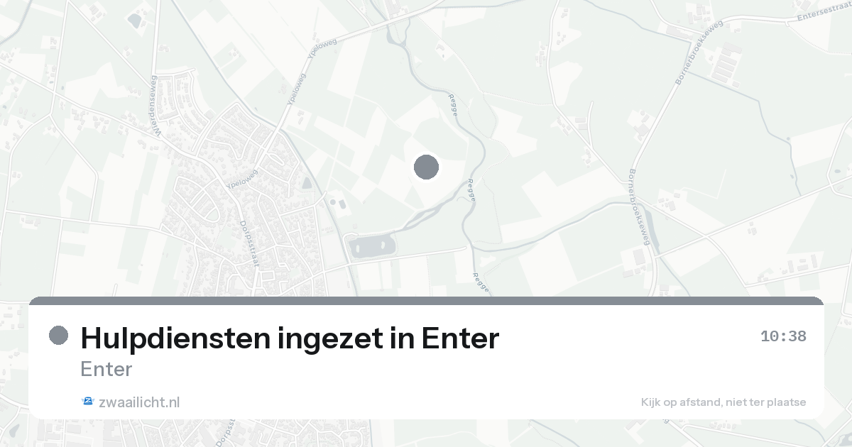 Hulpdiensten ingezet in Enter — 12 aug 2026 | 🚨 Zwaailicht.nl