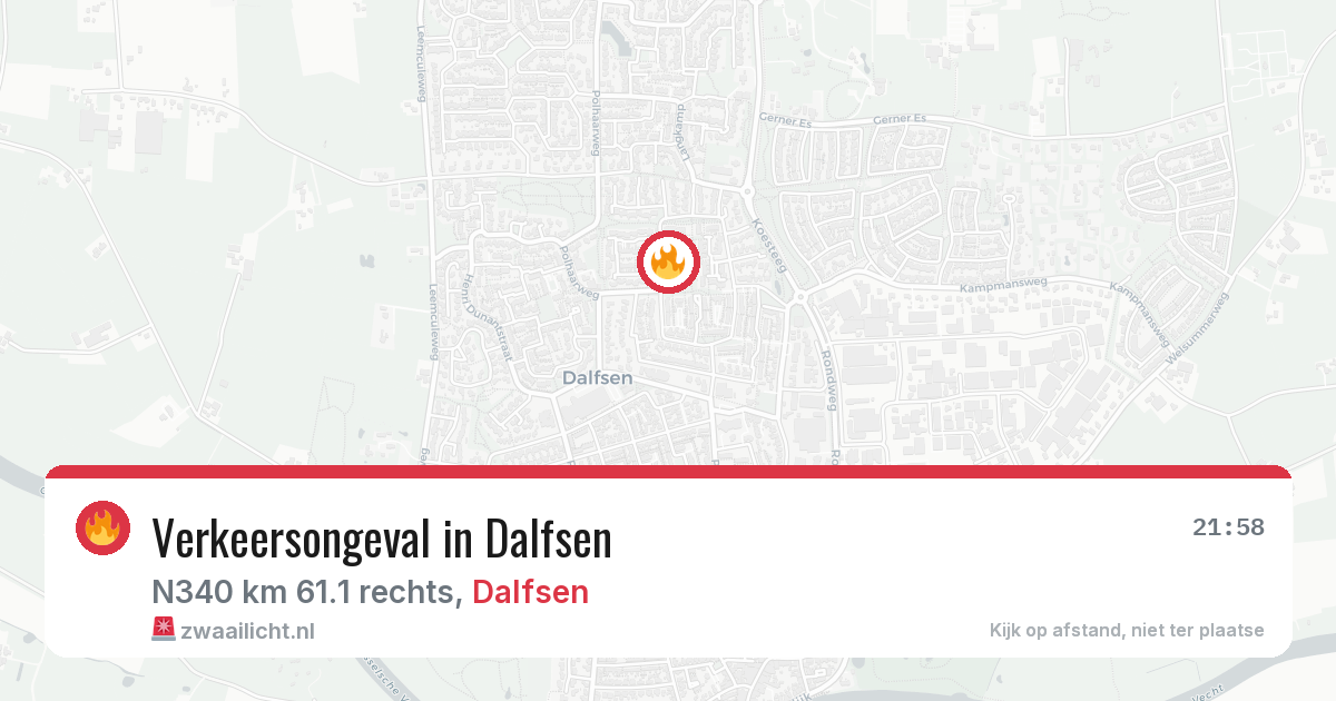 Verkeersongeval in Dalfsen — 25 jun 2026