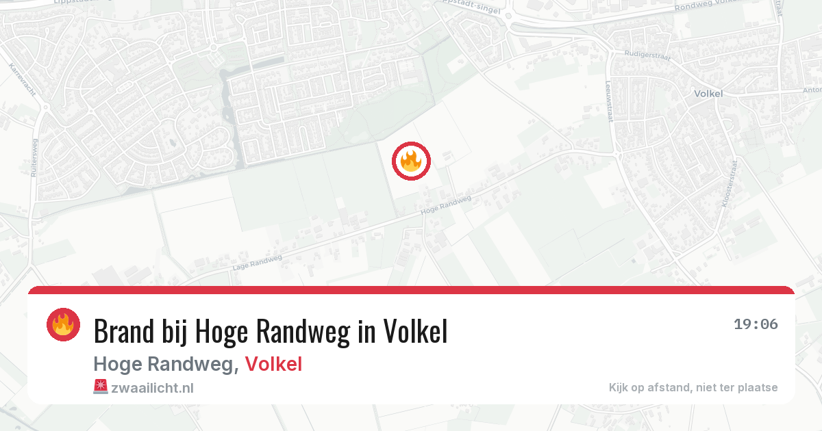Brand bij Hoge Randweg in Volkel — 7 aug 2026