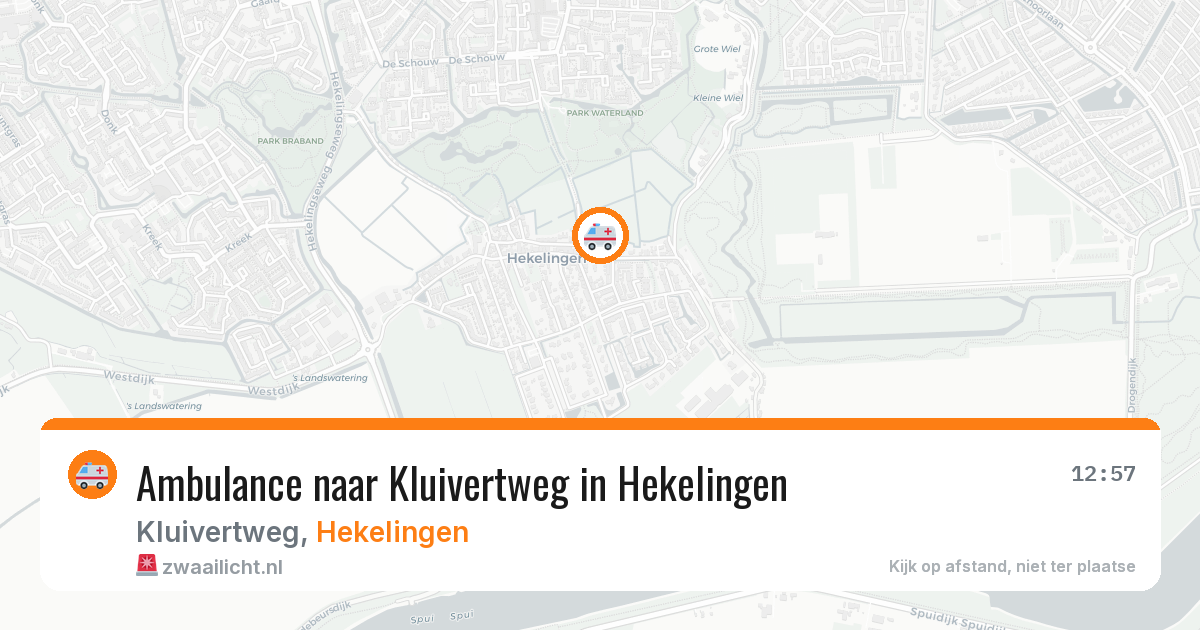 Ambulance naar Kluivertweg in Hekelingen — 31 jul 2026