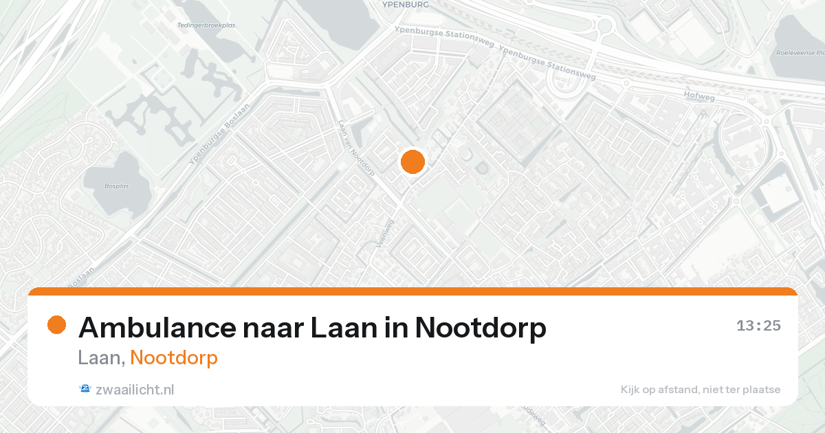 Ambulance naar Laan in Nootdorp — 20 aug 2026