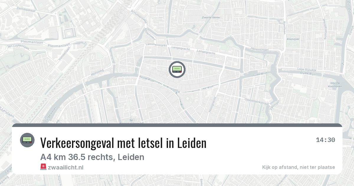 Verkeersongeval met letsel in Leiden — 30 jan 2026