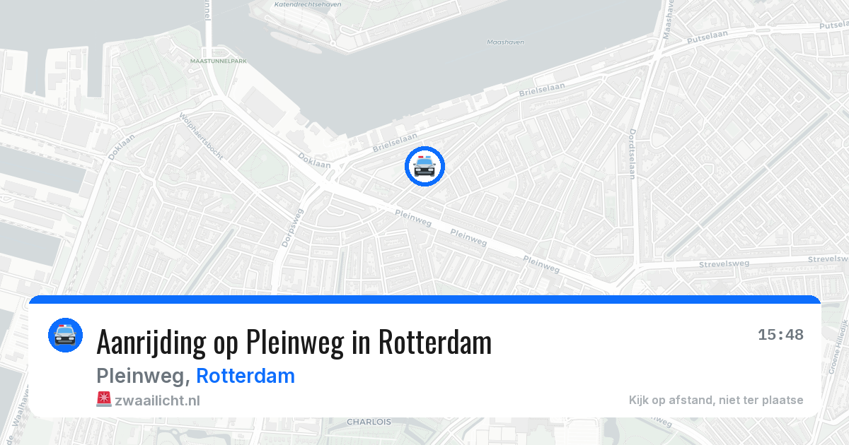 Aanrijding op Pleinweg in Rotterdam — 15 mei 2026