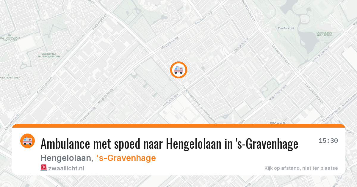 Ambulance met spoed naar Hengelolaan in 's-Gravenhage — 11 aug 2026