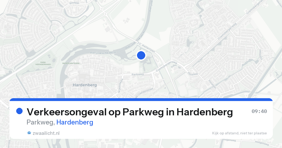 Verkeersongeval op Parkweg in Hardenberg — 20 aug 2026