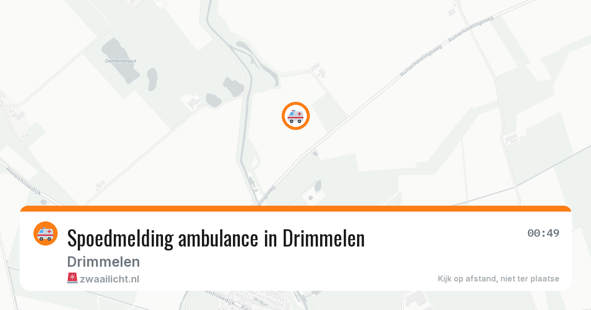 Spoedmelding ambulance in Drimmelen — 4 aug 2026