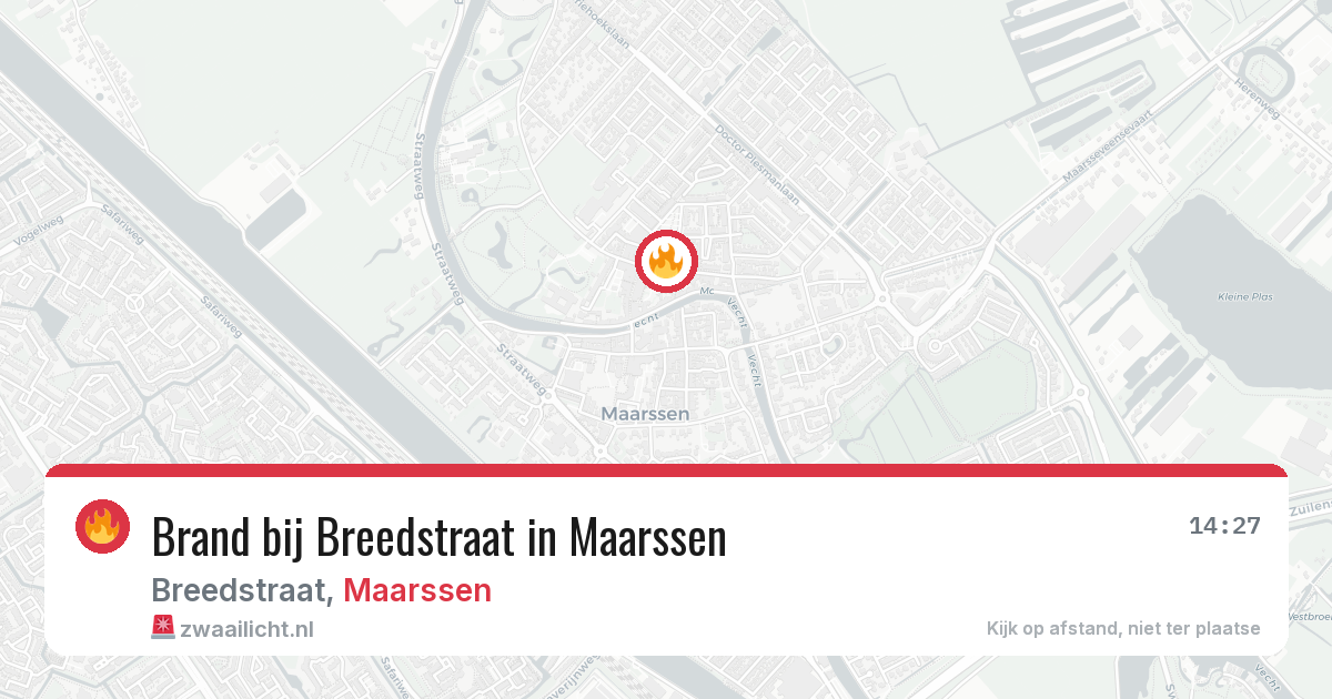 Brand bij Breedstraat in Maarssen — 4 mrt 2026