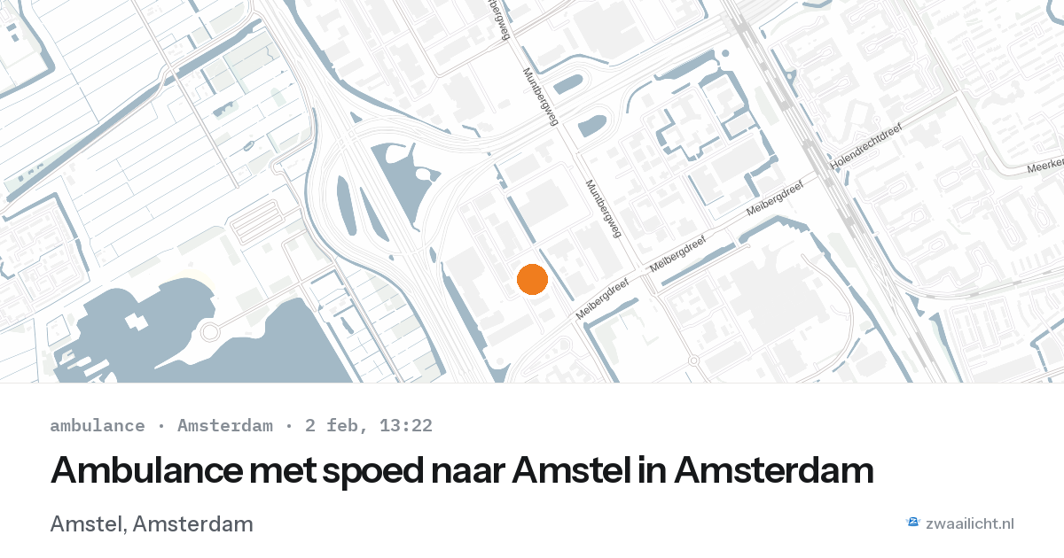 Ambulance met spoed naar Amstel in Amsterdam — 2 feb 2026