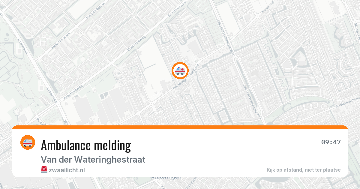 Ambulance melding — 9 jul 2026