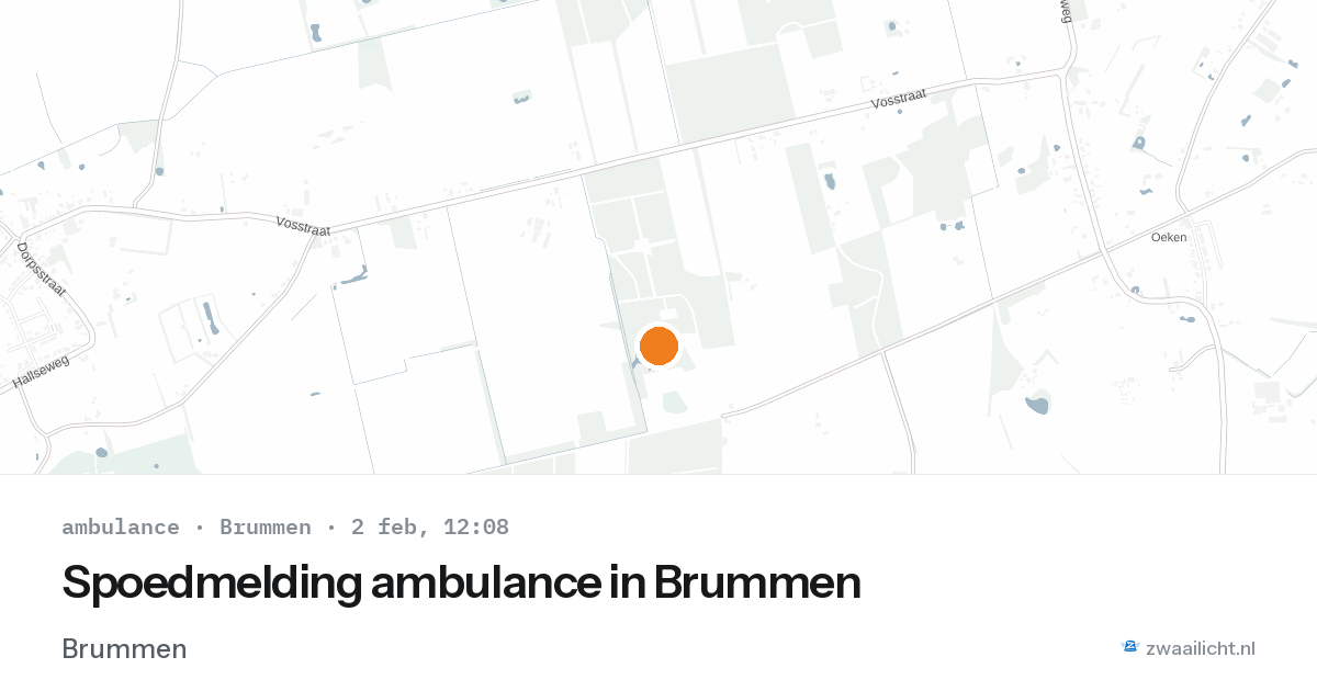 Spoedmelding ambulance in Brummen — 2 feb 2026