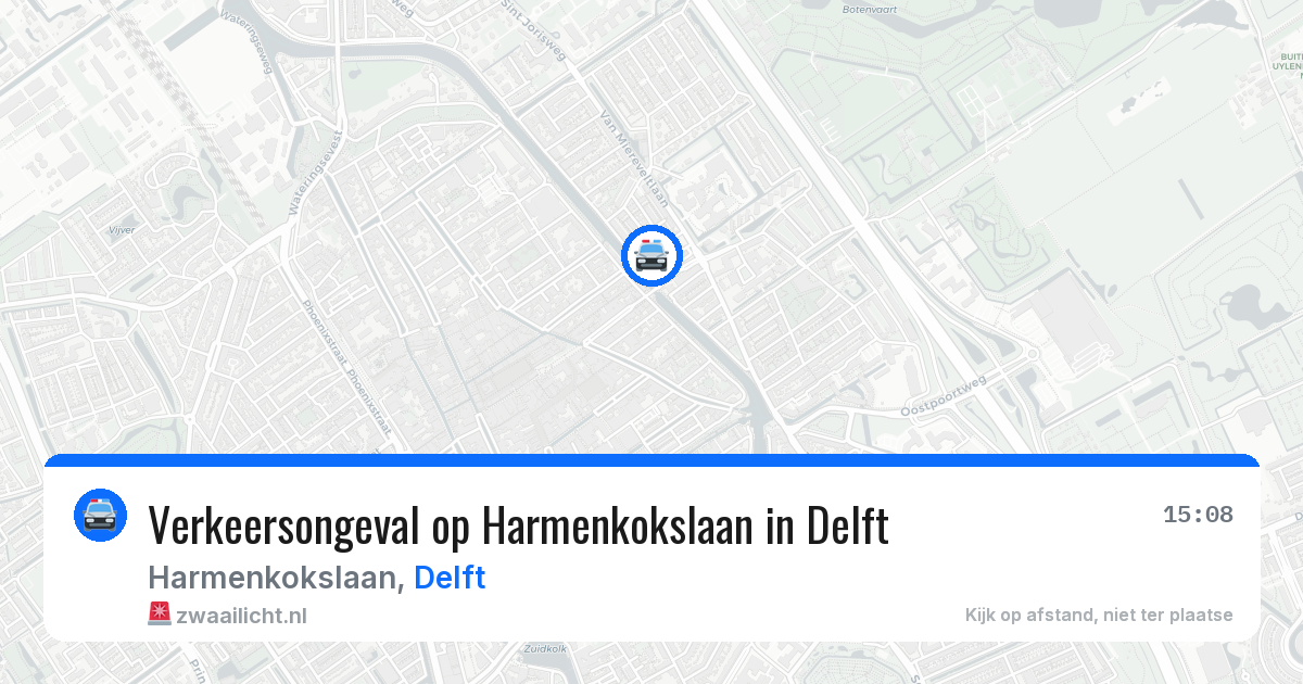 Verkeersongeval op Harmenkokslaan in Delft — 29 jan 2026