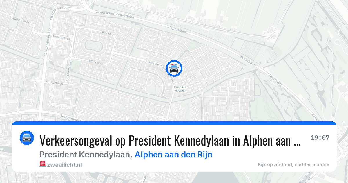Verkeersongeval op President Kennedylaan in Alphen aan den Rijn — 2 jul 2026
