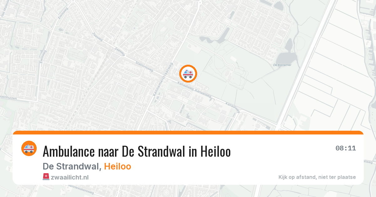 Ambulance naar De Strandwal in Heiloo — 7 mei 2026