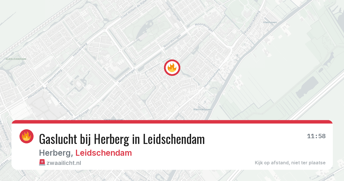 Gaslucht bij Herberg in Leidschendam — 5 jul 2026