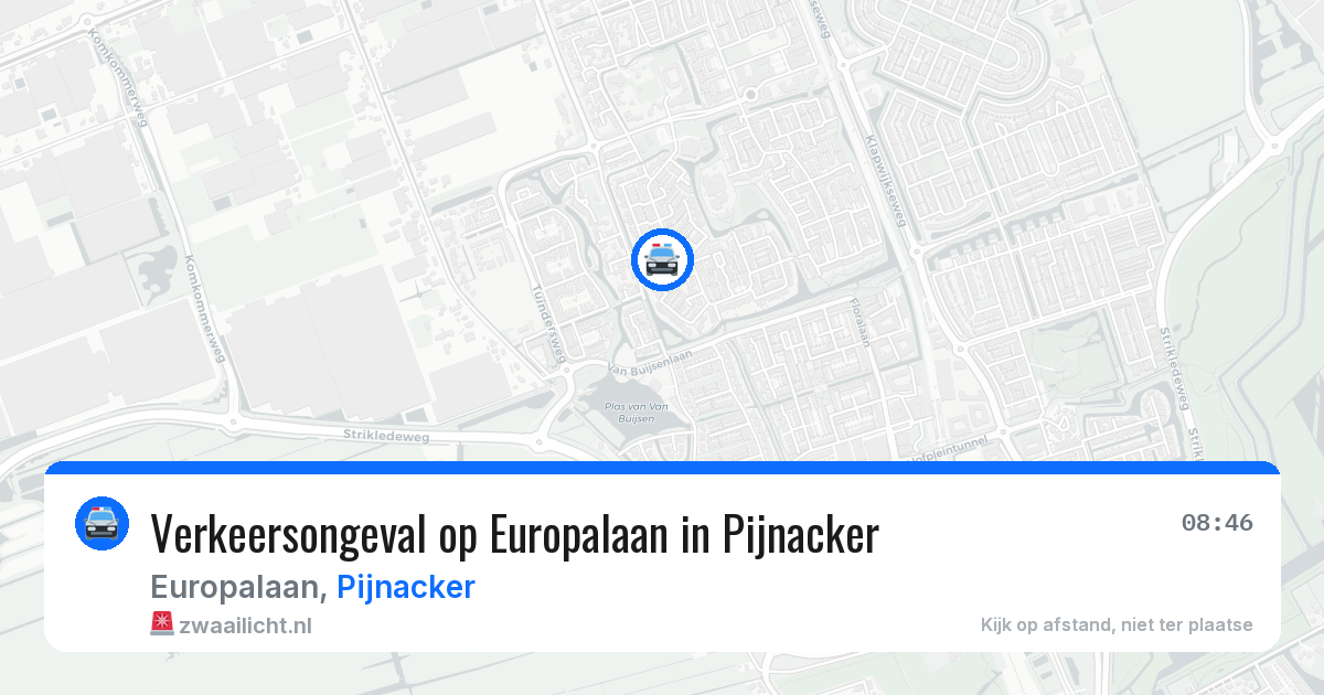 Verkeersongeval op Europalaan in Pijnacker — 22 jun 2026