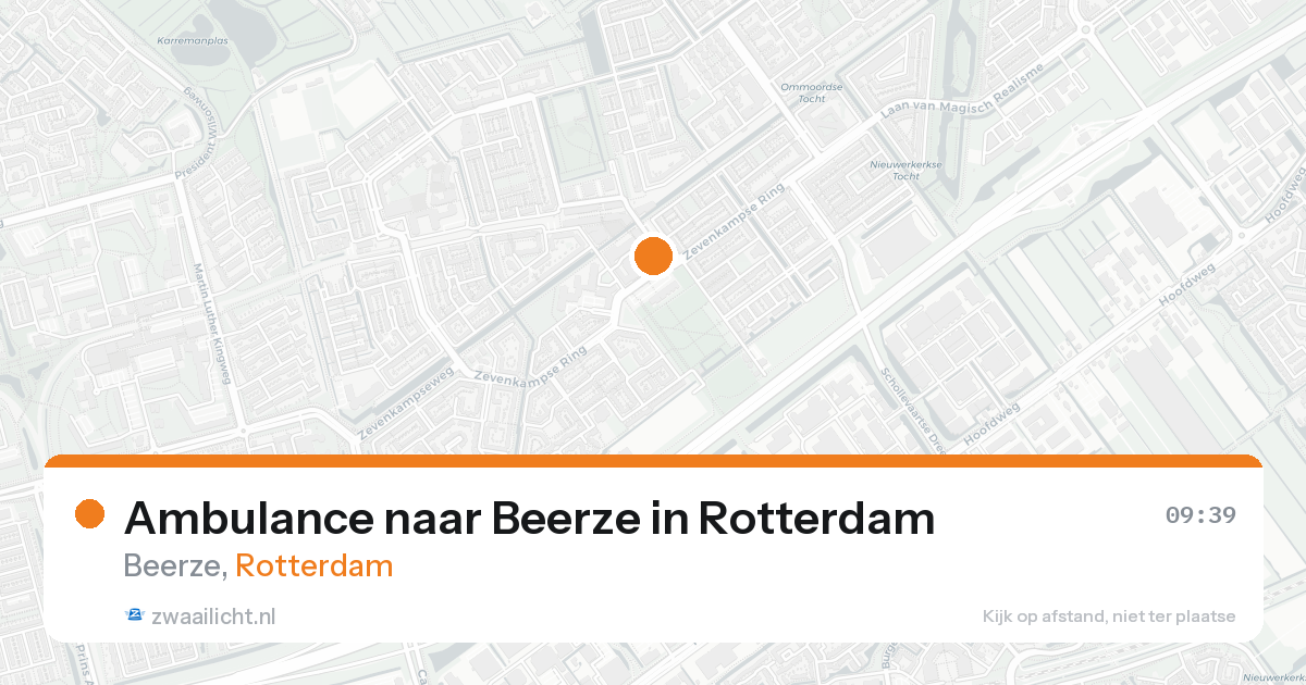 Ambulance naar Beerze in Rotterdam — 24 aug 2026