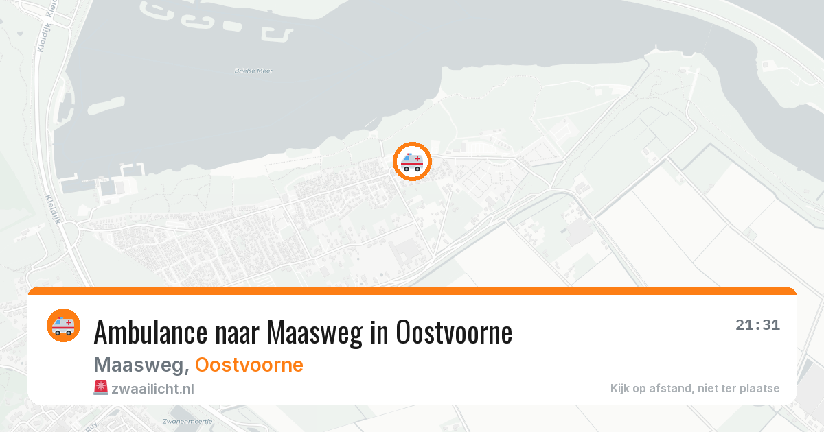 Ambulance naar Maasweg in Oostvoorne — 5 mei 2026