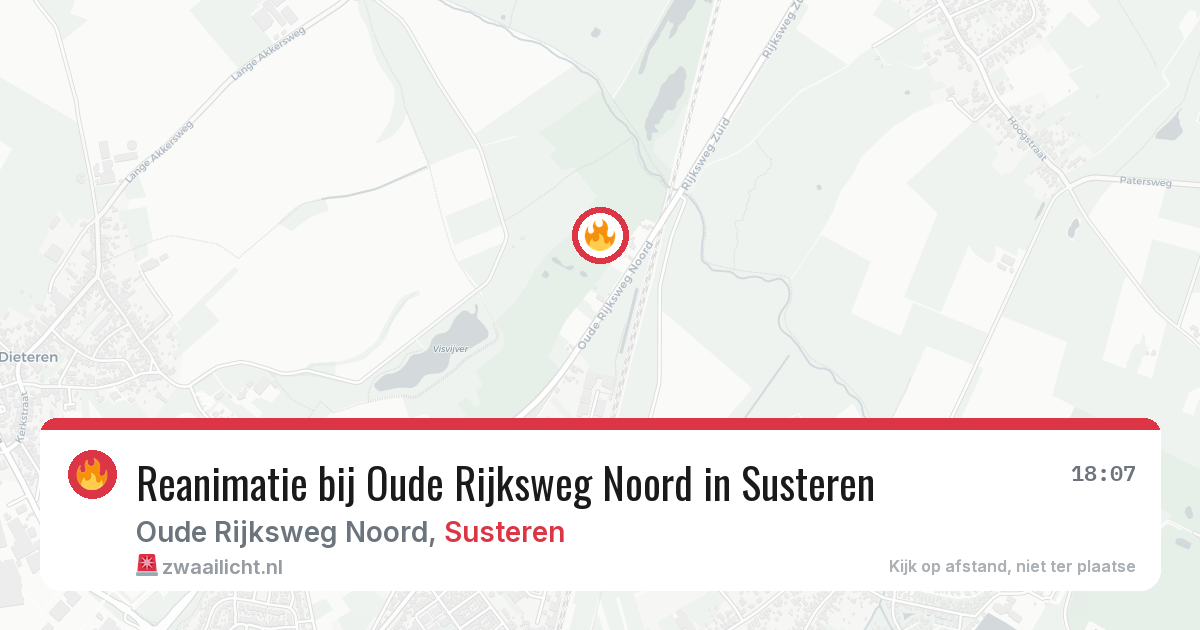 Reanimatie bij Oude Rijksweg Noord in Susteren — 18 jun 2026